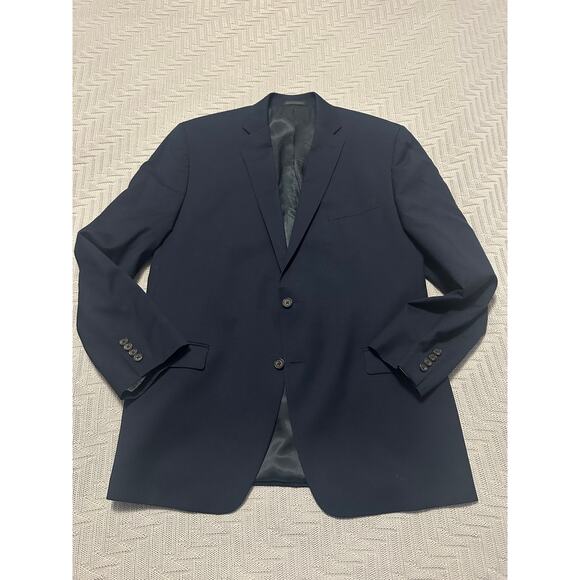 Lauren Ralph Lauren navy two button wool blazer size 46L - Picture 1 of 9